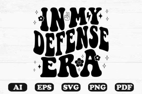 In My Defense Era Retro Wavy SVG Graphics