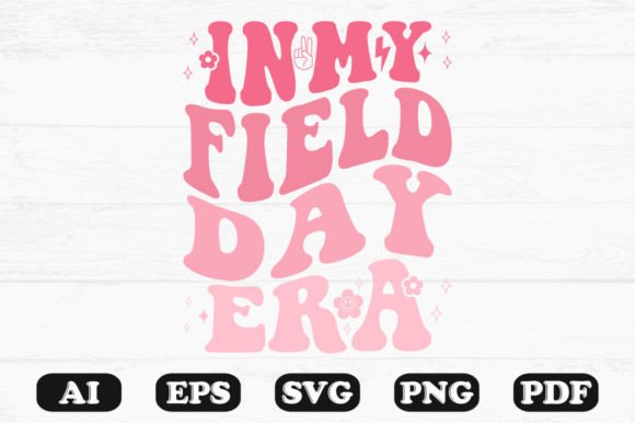 In My Field Day Era Retro Wavy SVG: Graphics for Crafts & Content